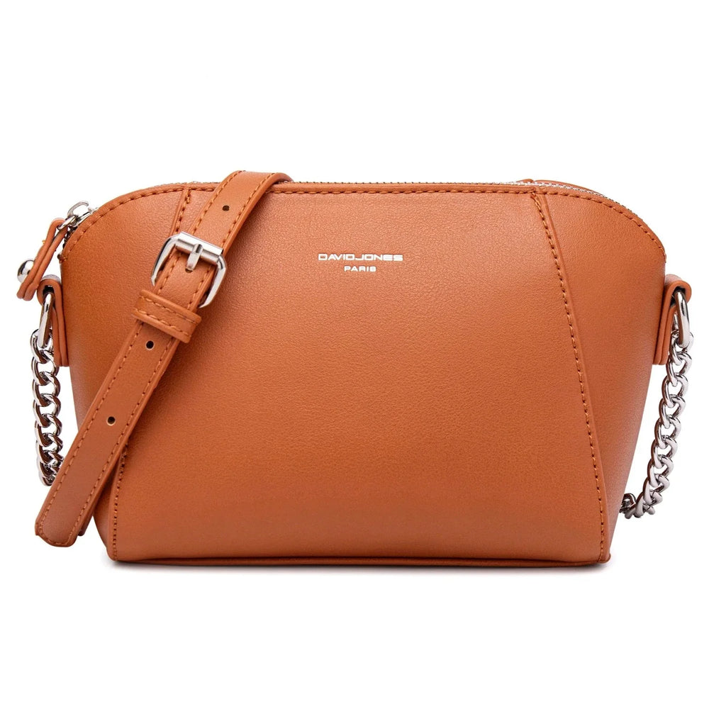 Accessoire de mode: petit sac à main luxe pour femmes avec bandoulière, couleur cognac.