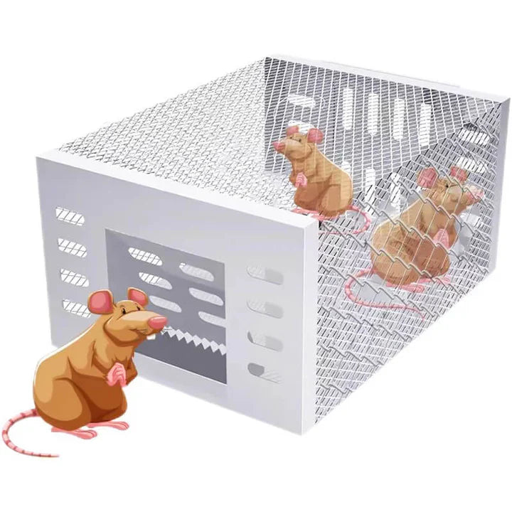 Piège à souris automatique, réutilisable et sûr. Capture efficace et humaine des rongeurs.