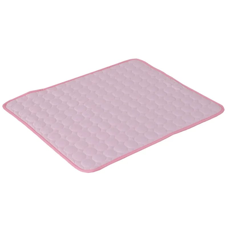 Tapis bleu rafraîchissant pour chat, produit essentiel pour le bien-être de votre animal en été.