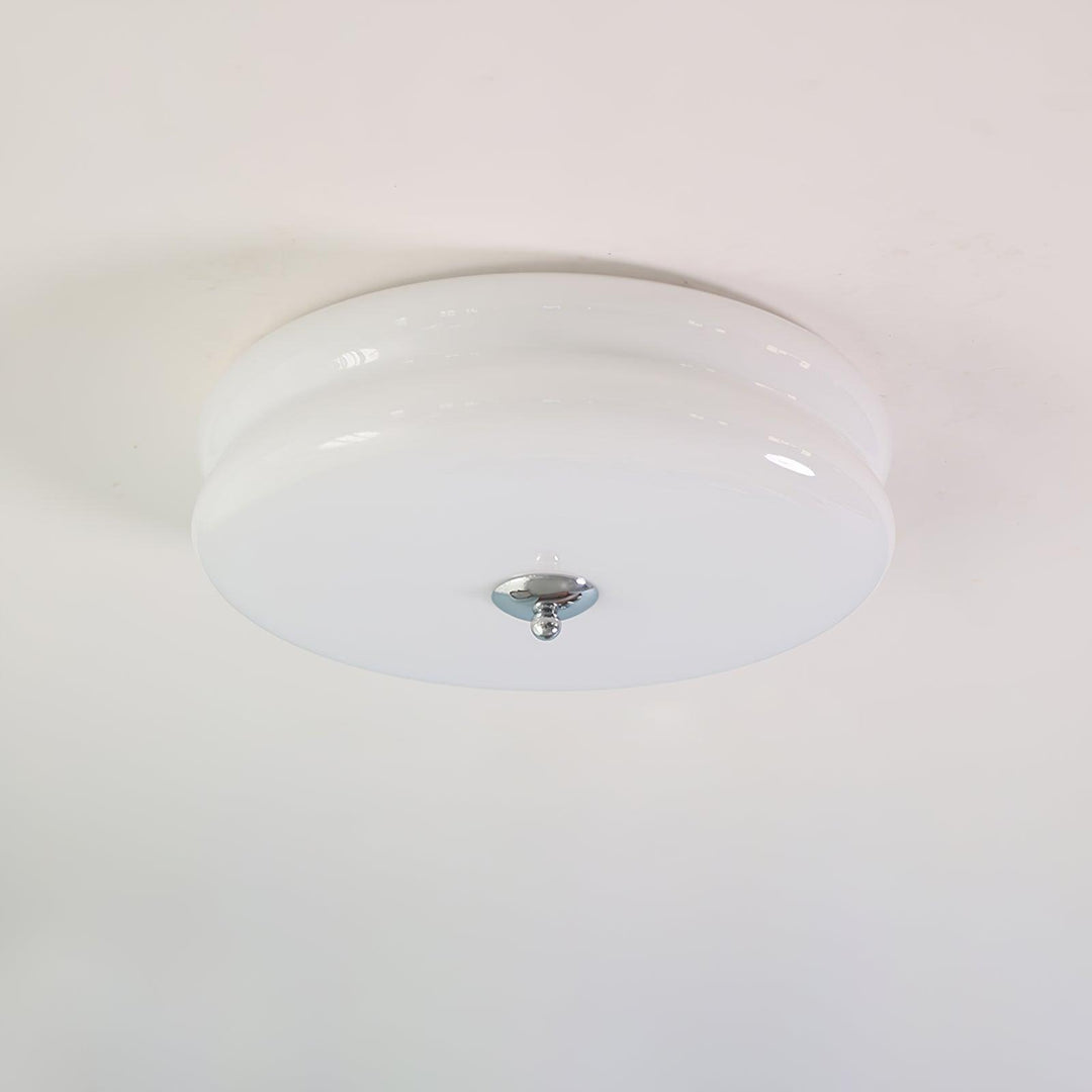 "Plafonnier Art Déco Vintage élégant avec design géométrique, en fer et verre, pour un éclairage chic et luxueux."
