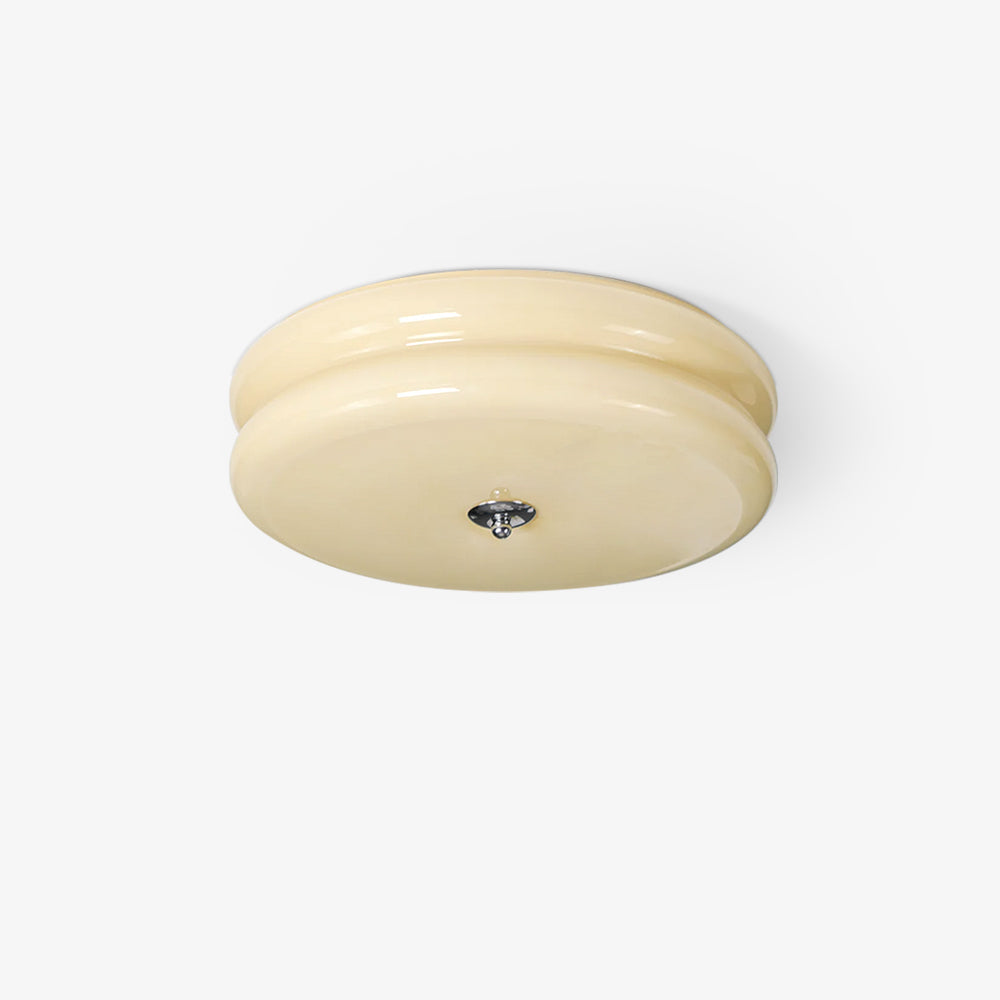"Plafonnier Art Déco Vintage élégant avec design géométrique, en fer et verre, pour un éclairage chic et luxueux."