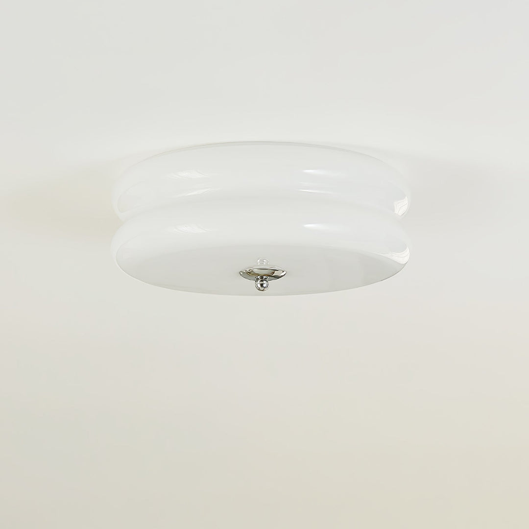"Plafonnier Art Déco Vintage élégant avec design géométrique, en fer et verre, pour un éclairage chic et luxueux."