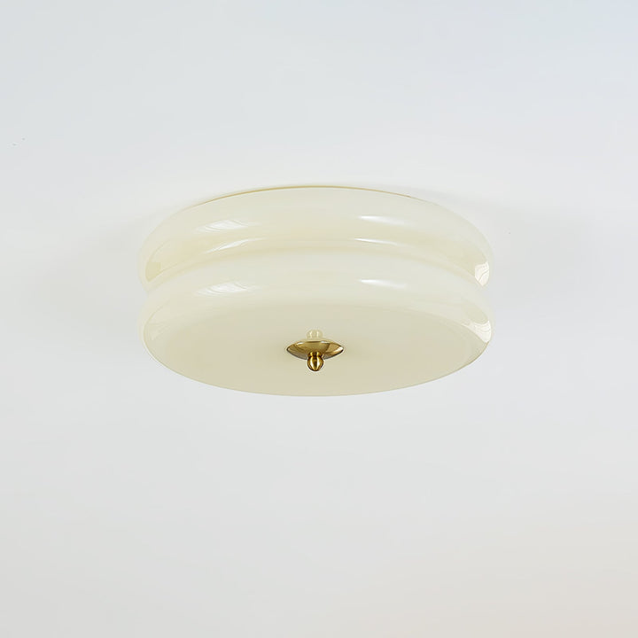"Plafonnier Art Déco Vintage élégant avec design géométrique, en fer et verre, pour un éclairage chic et luxueux."