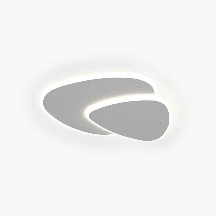 Plafonnier LED moderne élégant.  Éclairage intérieur doux et homogène pour salon, chambre ou bureau.