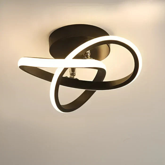 "Plafonnier LED moderne rond blanc, design épuré, éclairage écoénergétique idéal pour décoration contemporaine."