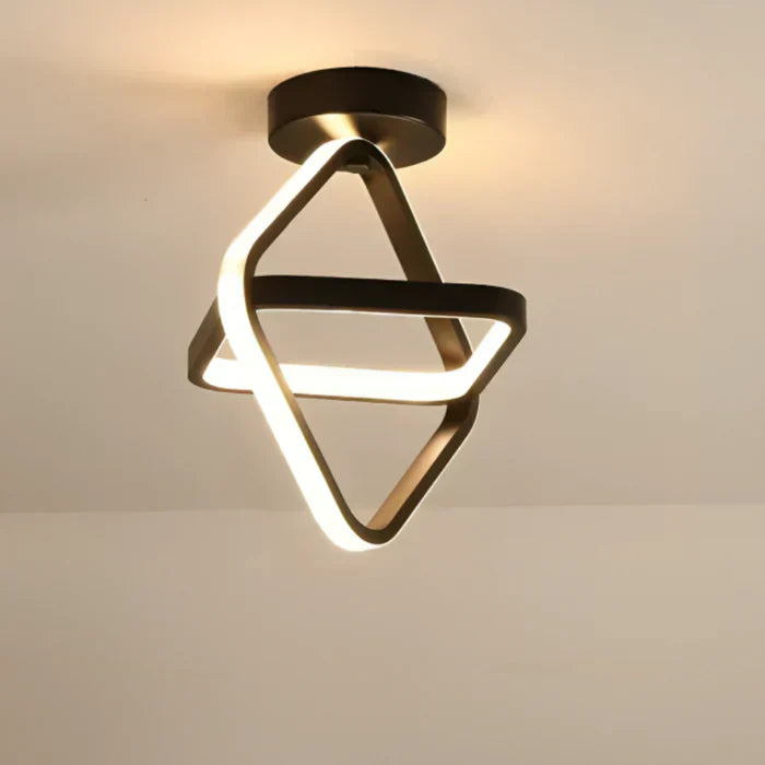 "Plafonnier LED moderne rond blanc, design épuré, éclairage écoénergétique idéal pour décoration contemporaine."