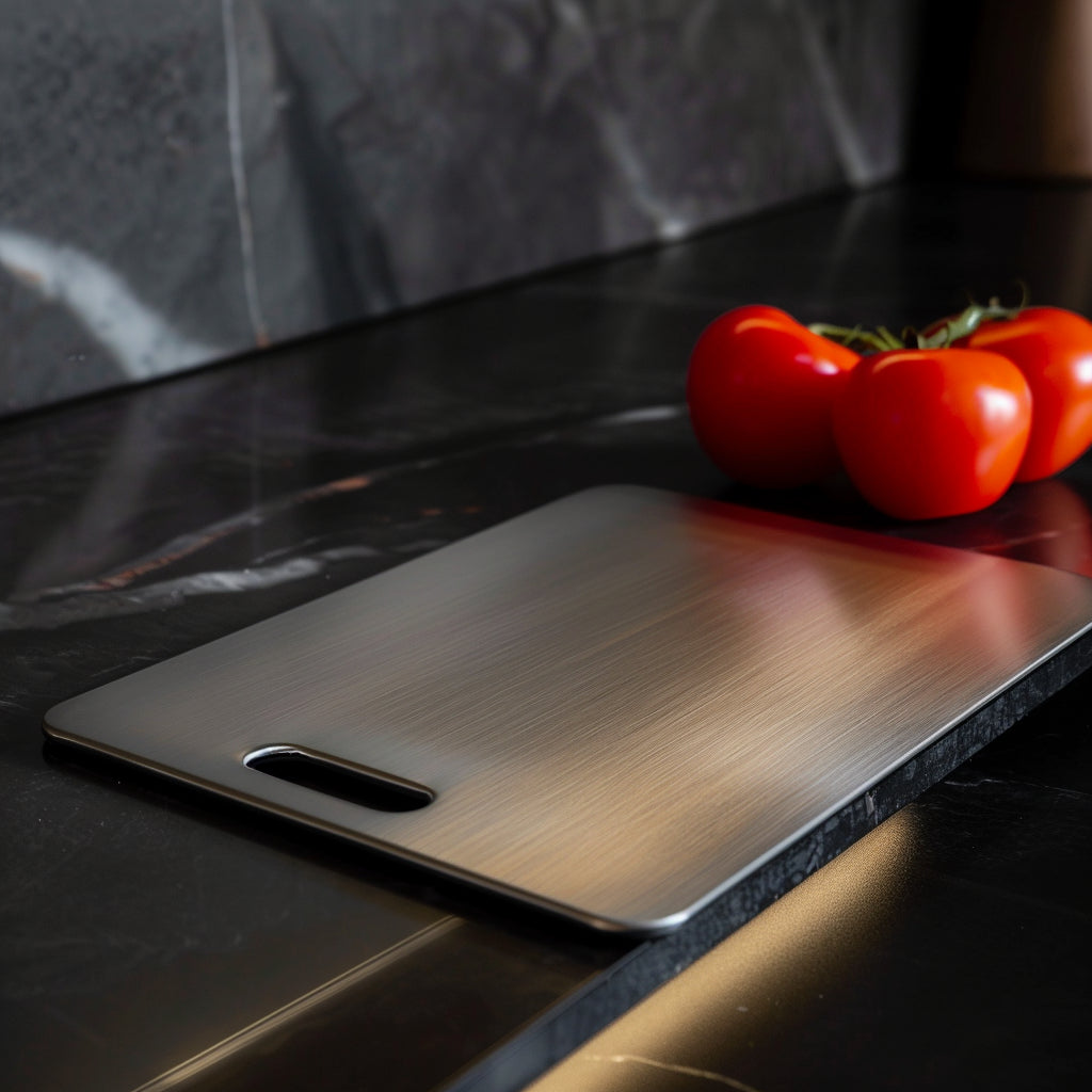 Planche à découper antibactérienne, hygiénique et durable.  Surface lisse, résistante aux taches et aux odeurs.