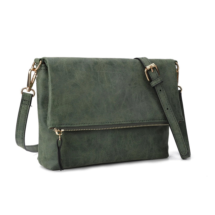Sac femme polyvalent, pochette à bandoulière en similicuir beige. Un accessoire mode essentiel.