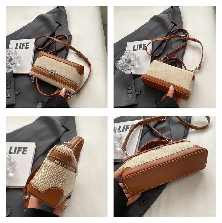 Petit sac à bandoulière pour femme, design moderne et pratique, essentiel pour le quotidien.