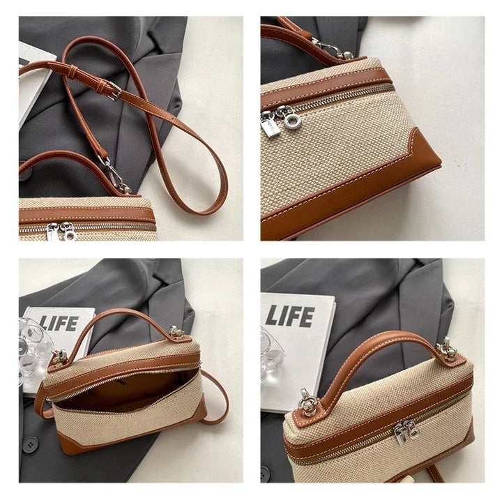 Pochette bandoulière femme tendance, idéale pour téléphone et essentiels, style chic et décontracté.