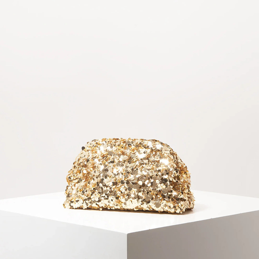 Pochette à sequins élégante pour femme, sac de soirée chic et sophistiqué pour tout événement glamour.