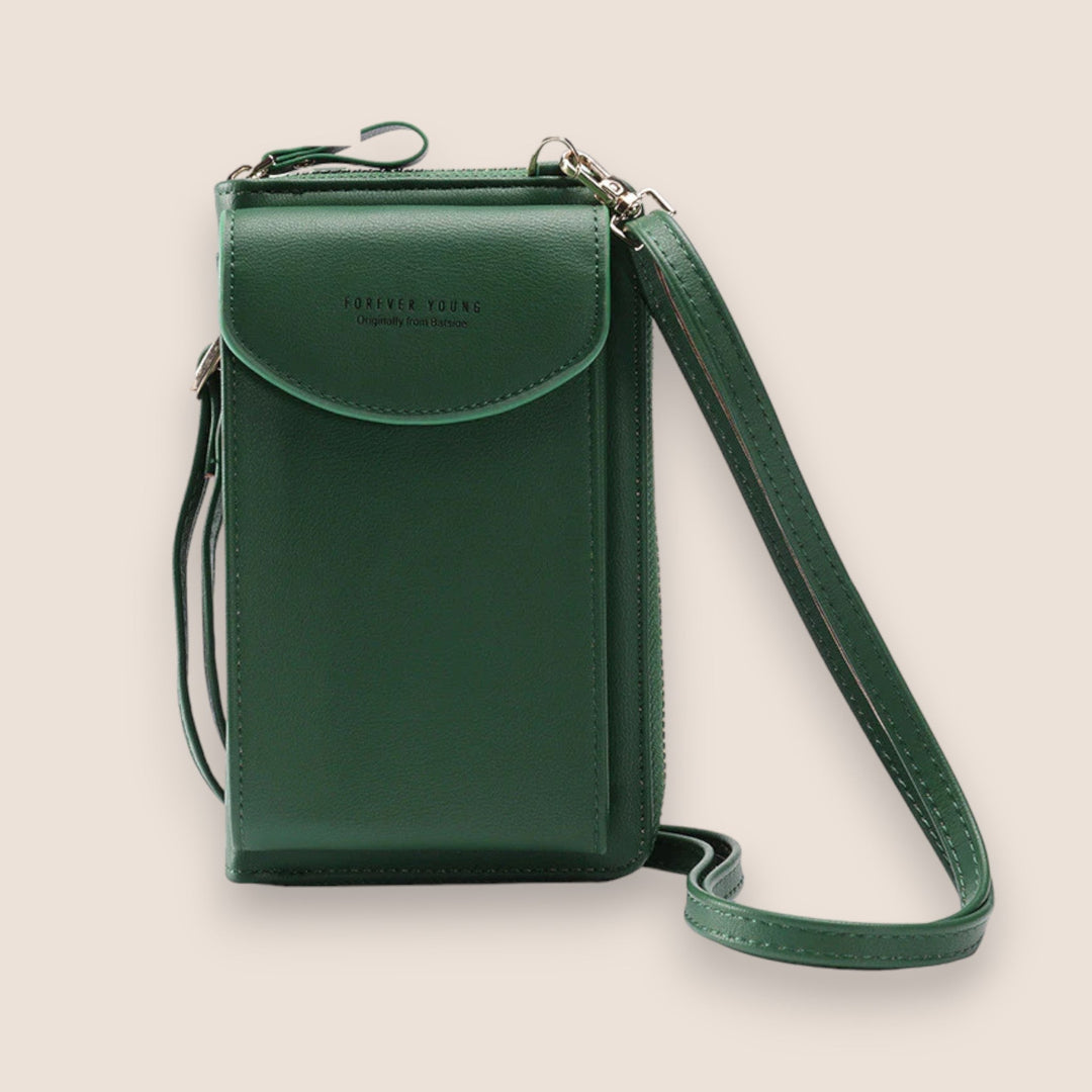 Pochette femme mode avec fermeture, un accessoire élégant et organisé pour le quotidien chic de la femme.