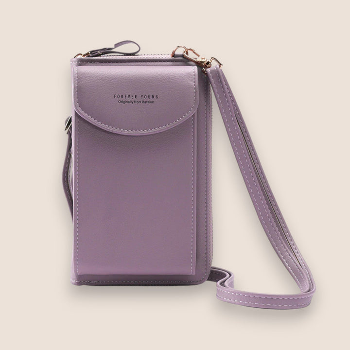 Pochette femme avec bandoulière, accessoire de mode élégant et polyvalent pour un look chic et pratique.