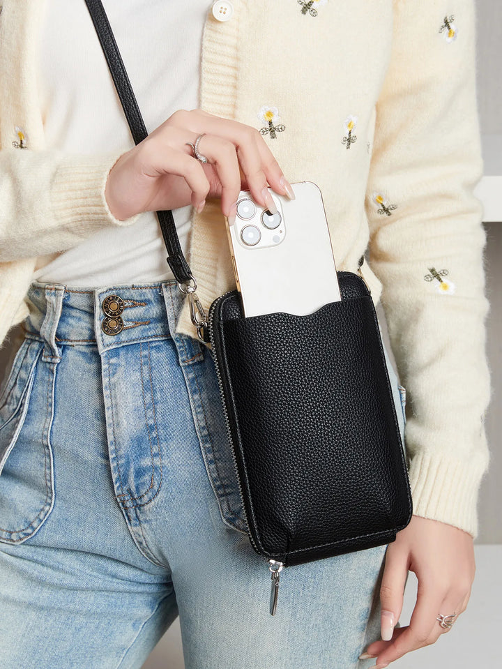 Pochette portefeuille femme élégante en similicuir, parfaite pour le quotidien.