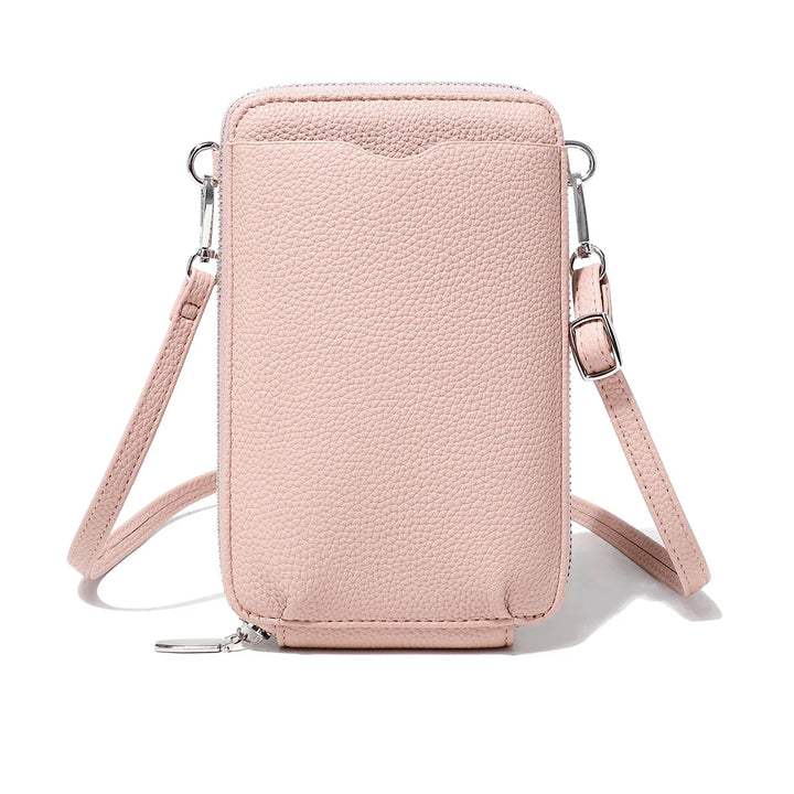 Accessoire quotidien femme, cette pochette portefeuille en similicuir allie chic et fonctionnalité.