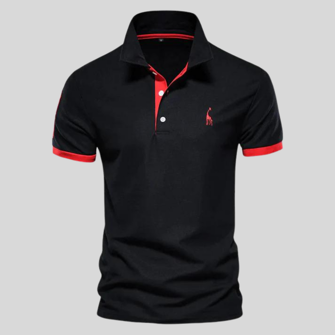 Polo décontracté pour hommes en coton doux, vert sapin. Idéal pour une tenue quotidienne confortable et stylée.