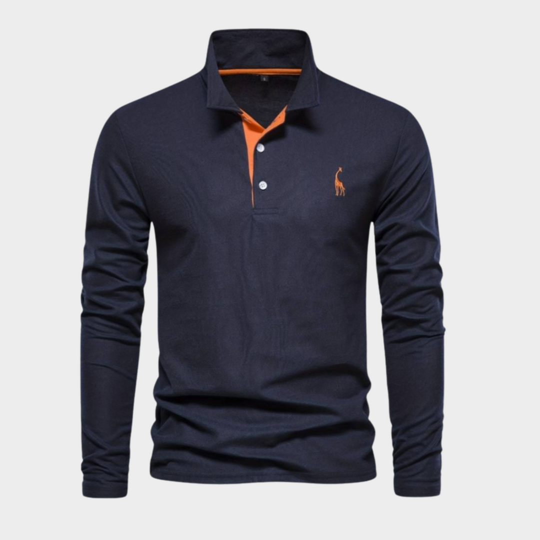 Polo homme luxe.  Élégant et confortable.  Modèle premium.