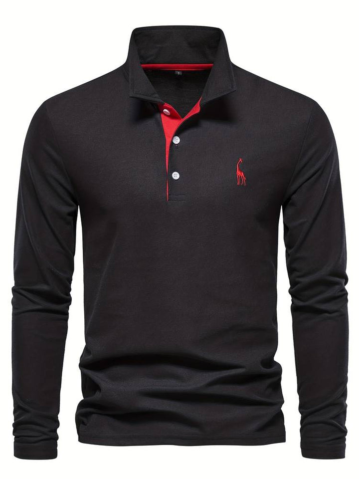 Polo homme luxe.  Élégant et confortable.  Modèle premium.