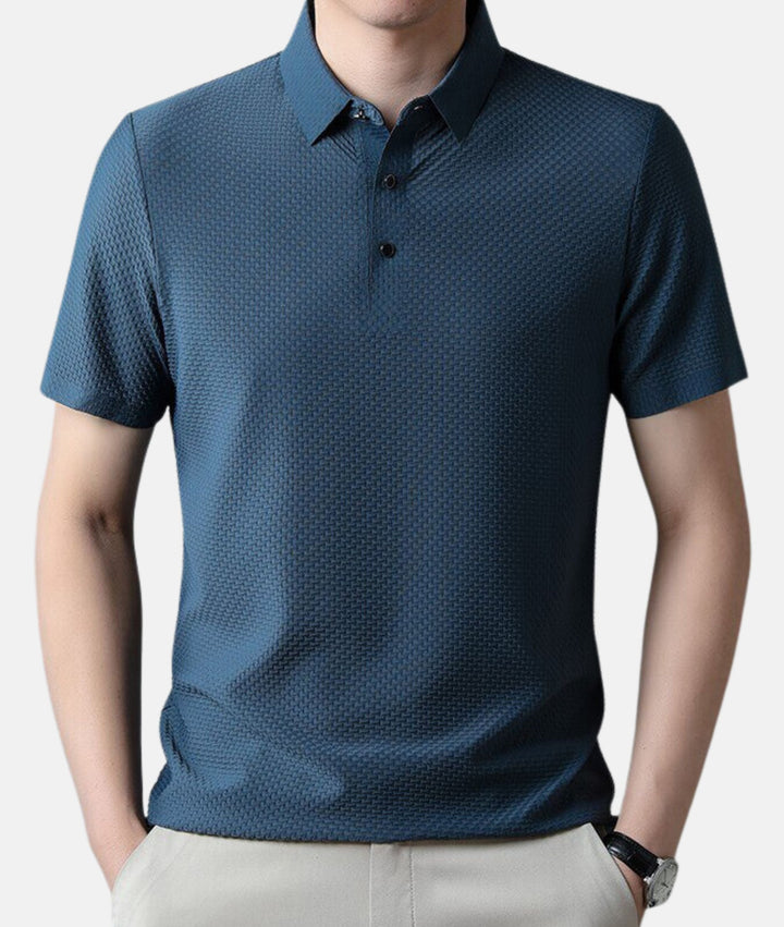 Polo homme rayé, style moderne et confortable.  Coupe impeccable, tissu respirant.  Parfait pour un look élégant.