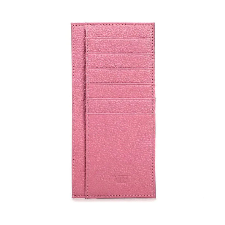Porte-cartes femme avec compartiment zippé, cuir texturé, pour pièces et cartes