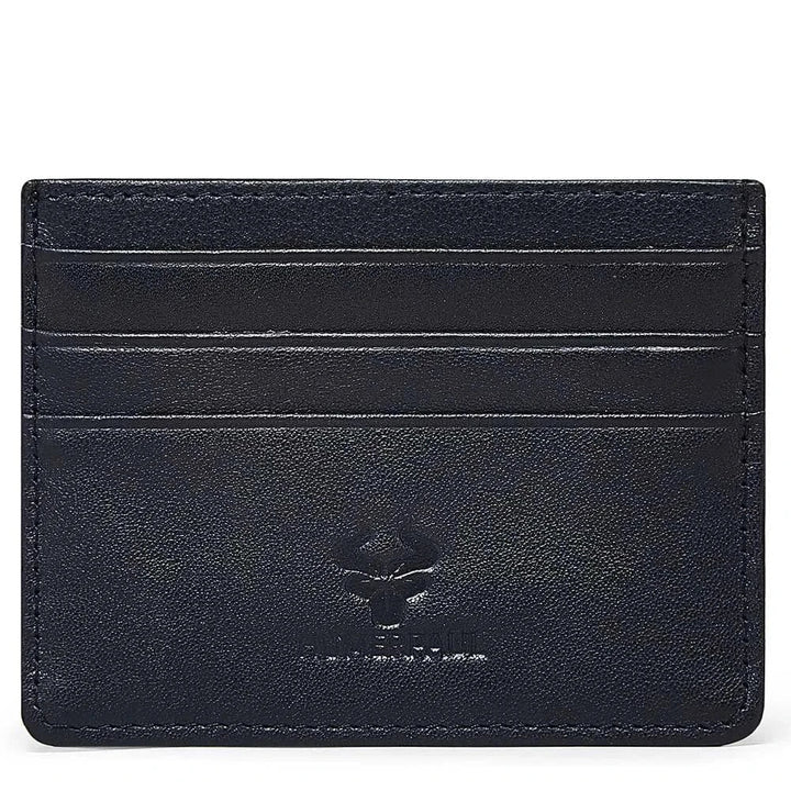 Porte-cartes exclusif en cuir couleur cognac pour homme, doté d'une technologie RFID avancée.