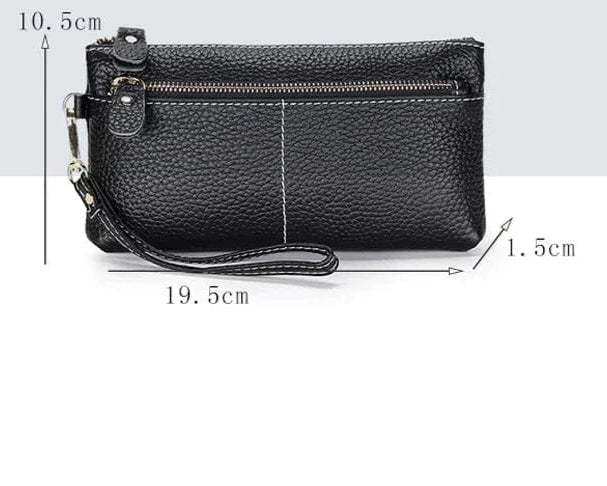 Portefeuille femme en cuir souple violet, accessoire vibrant et organisateur pratique pour la mode