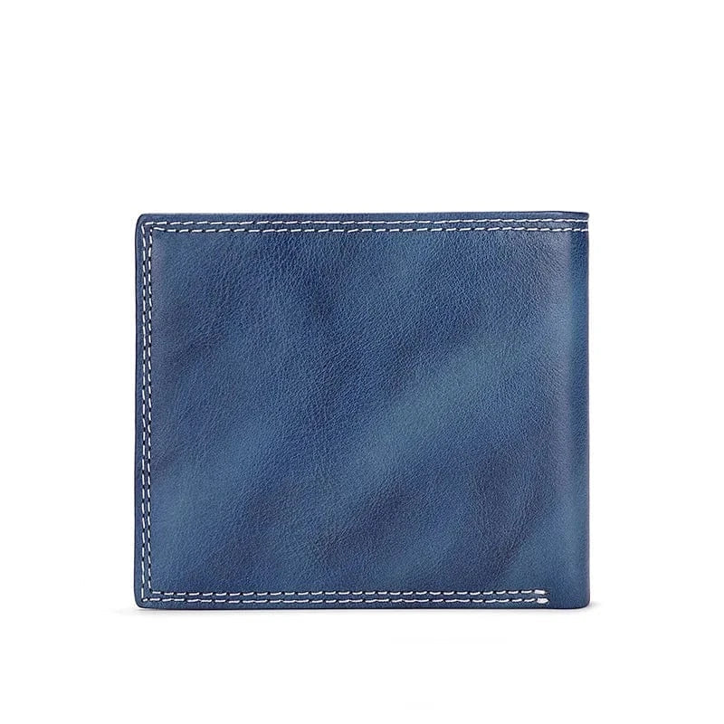 Portefeuille en cuir pour homme, couleur noire, texture lisse et chic, accessoire maroquinerie idéal