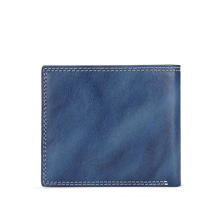 Portefeuille en cuir pour homme, couleur noire, texture lisse et chic, accessoire maroquinerie idéal