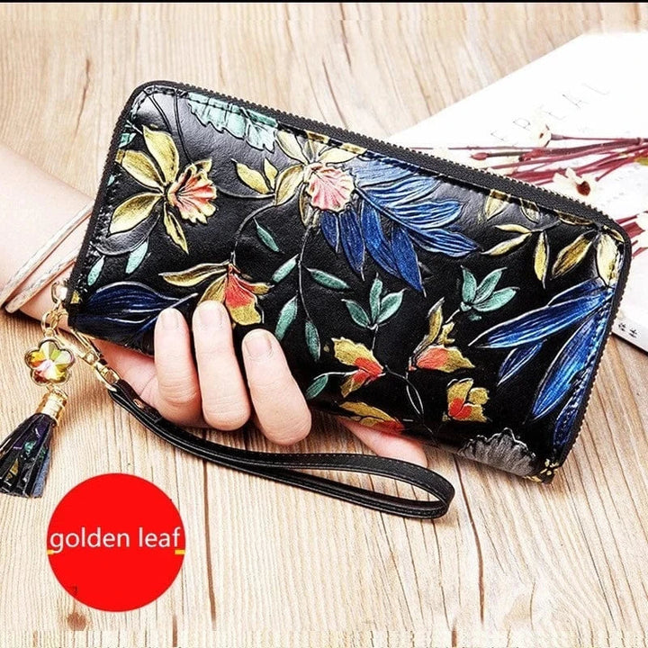 Accessoire cadeau : portefeuille en cuir élégant pour femmes, idéal pour l'organisation quotidienne