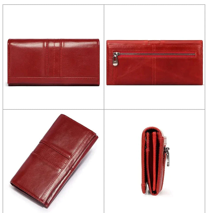 Portefeuille pour femmes, style moderne en cuir, RFID, parfait pour organiser vos essentiels avec élégance