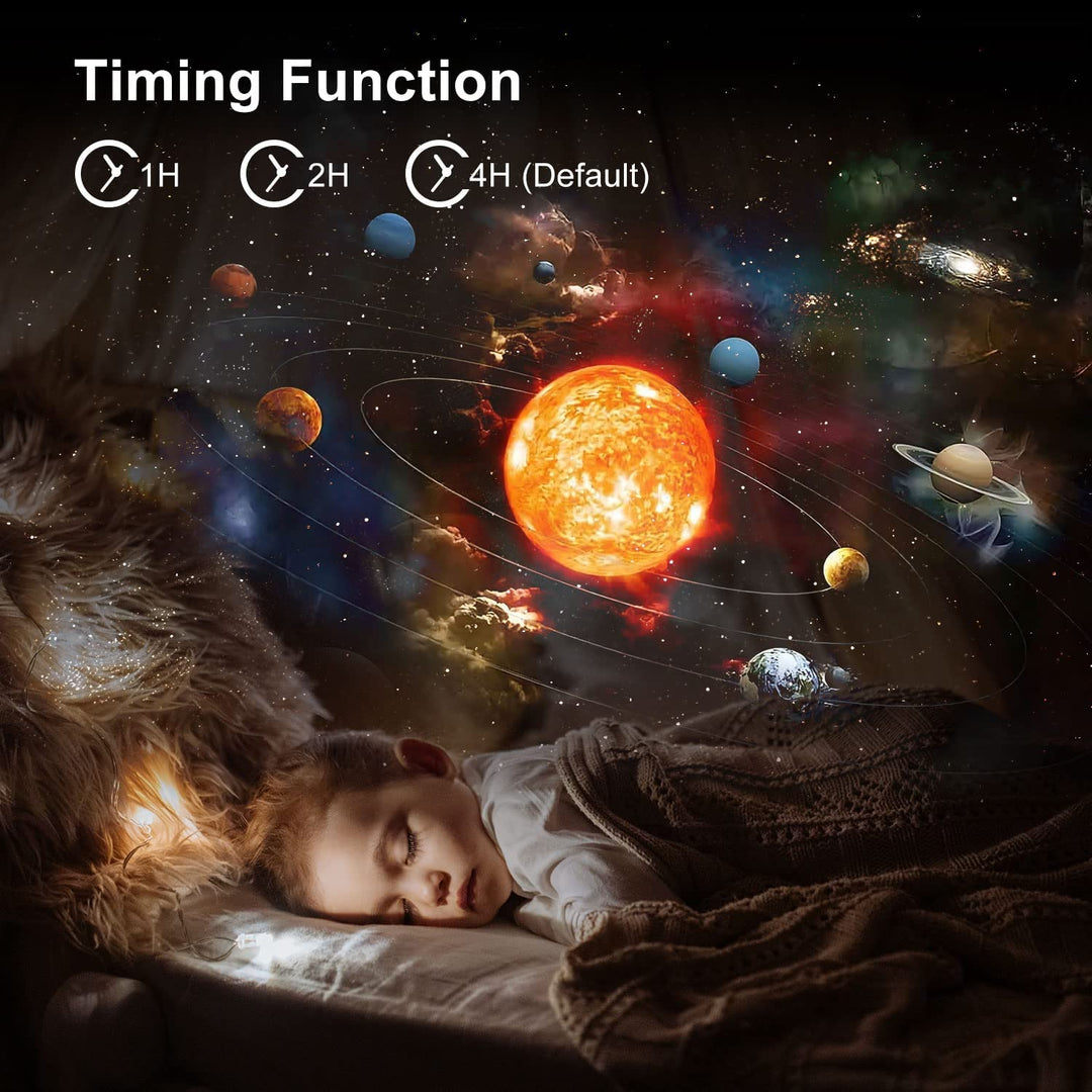 Projecteur planétarium 13-en-1.  Étoiles, galaxies, Voie lactée.  Projection haute définition pour une ambiance relaxante.
