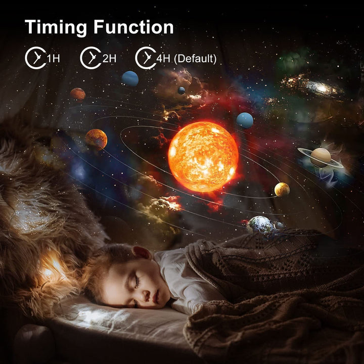 Projecteur planétarium 13-en-1.  Étoiles, galaxies, Voie lactée.  Projection haute définition pour une ambiance relaxante.