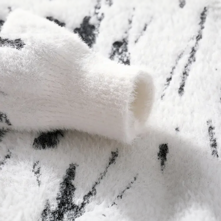 Pull élégant homme, motif abstrait unique. Style moderne et décontracté, confort idéal pour la mode masculine hivernale.