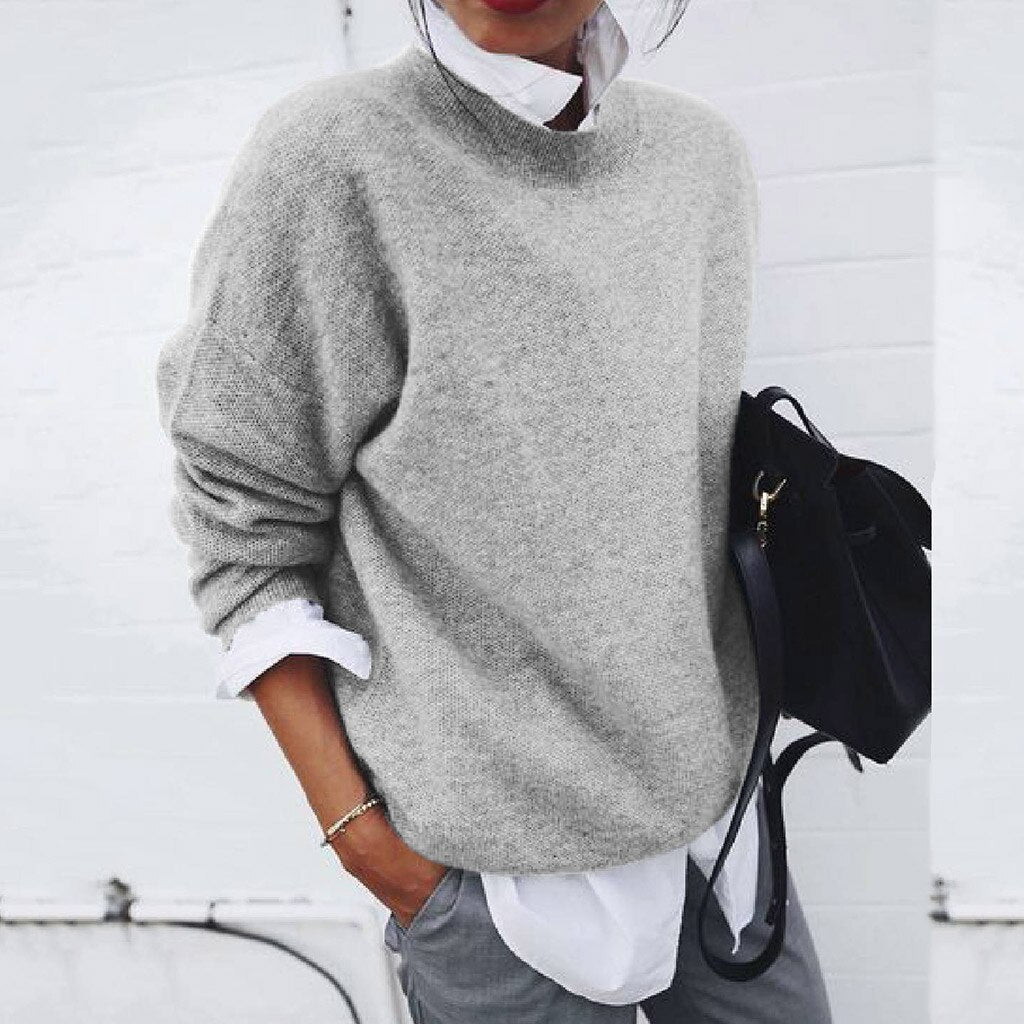 Pull cachemire femme, coupe classique, doux et élégant.  Parfait pour toutes les occasions.