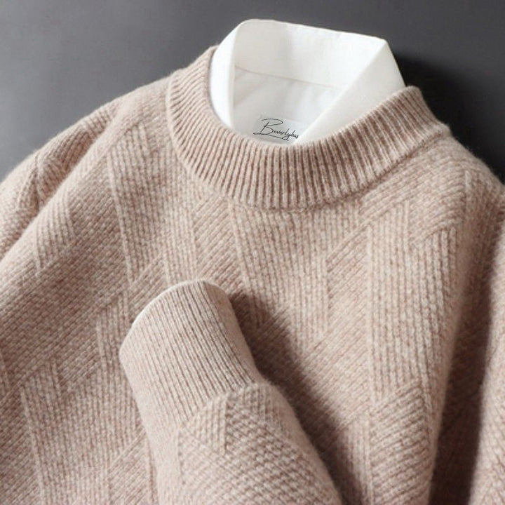 "Pull cachemire homme élégance, douceur, beige, bleu, gris, marron, vert, luxe confort, occasions formelles ou décontractées.