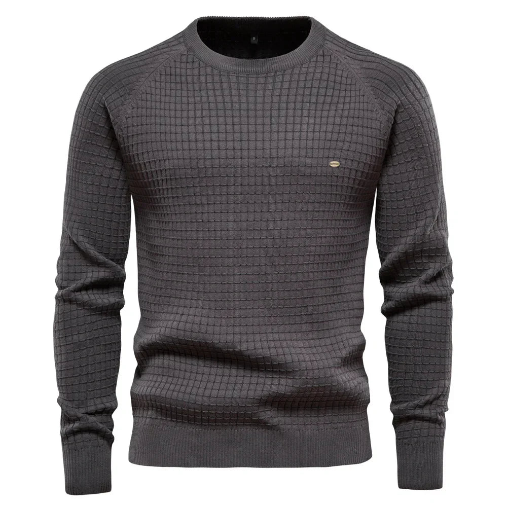 Pull homme élégant et chaud, coupe longue. Idéal pour un hiver stylé et confortable. Mode masculine.