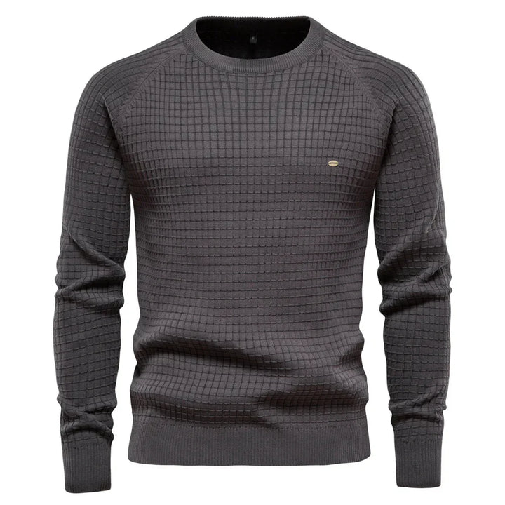 Pull homme élégant et chaud, coupe longue. Idéal pour un hiver stylé et confortable. Mode masculine.