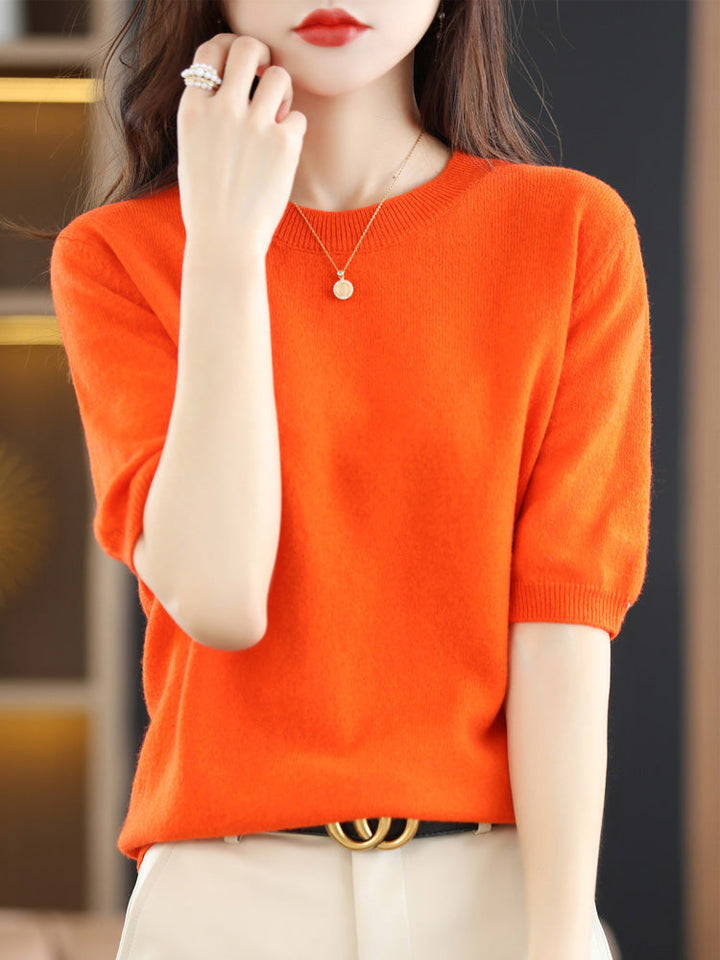 Pull confort femme, coupe classique intemporelle pour automne-hiver.