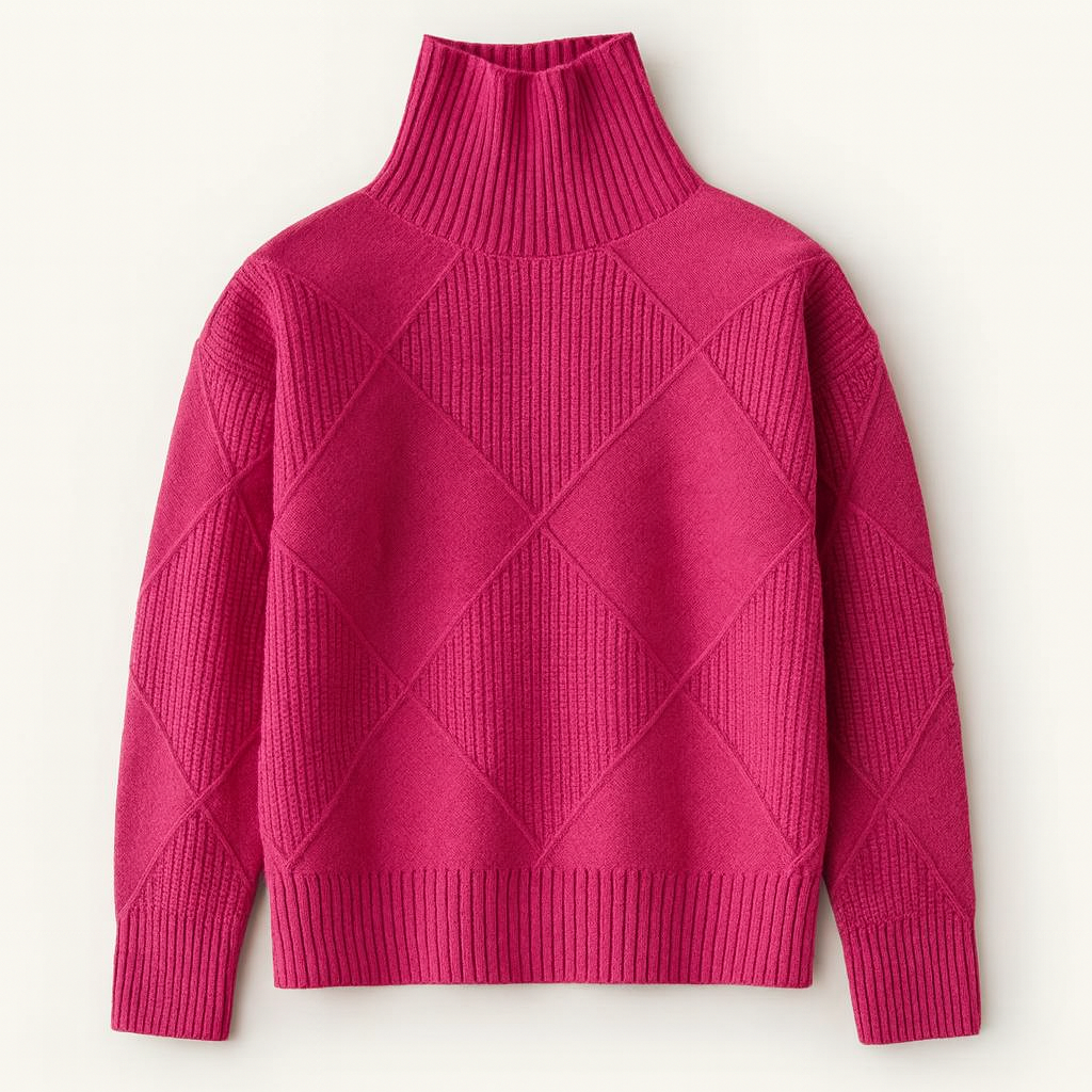 Pull col roulé femme, doux, chaud et confortable. Tricot élégant pour un style hivernal mode et décontracté.