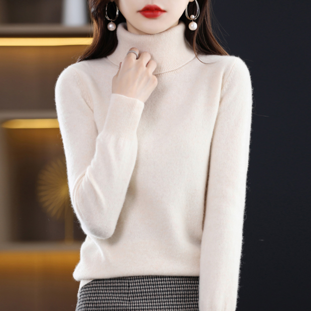 Pull col roulé femme chaud et douillet, votre allié chic contre le froid hivernal. Parfait haut femme.