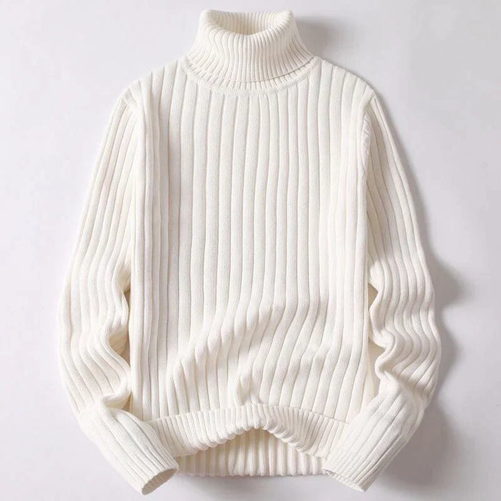 Pull col roulé homme chaud et confortable, parfait pour l'hiver. Maille douce pour un bien-être quotidien.
