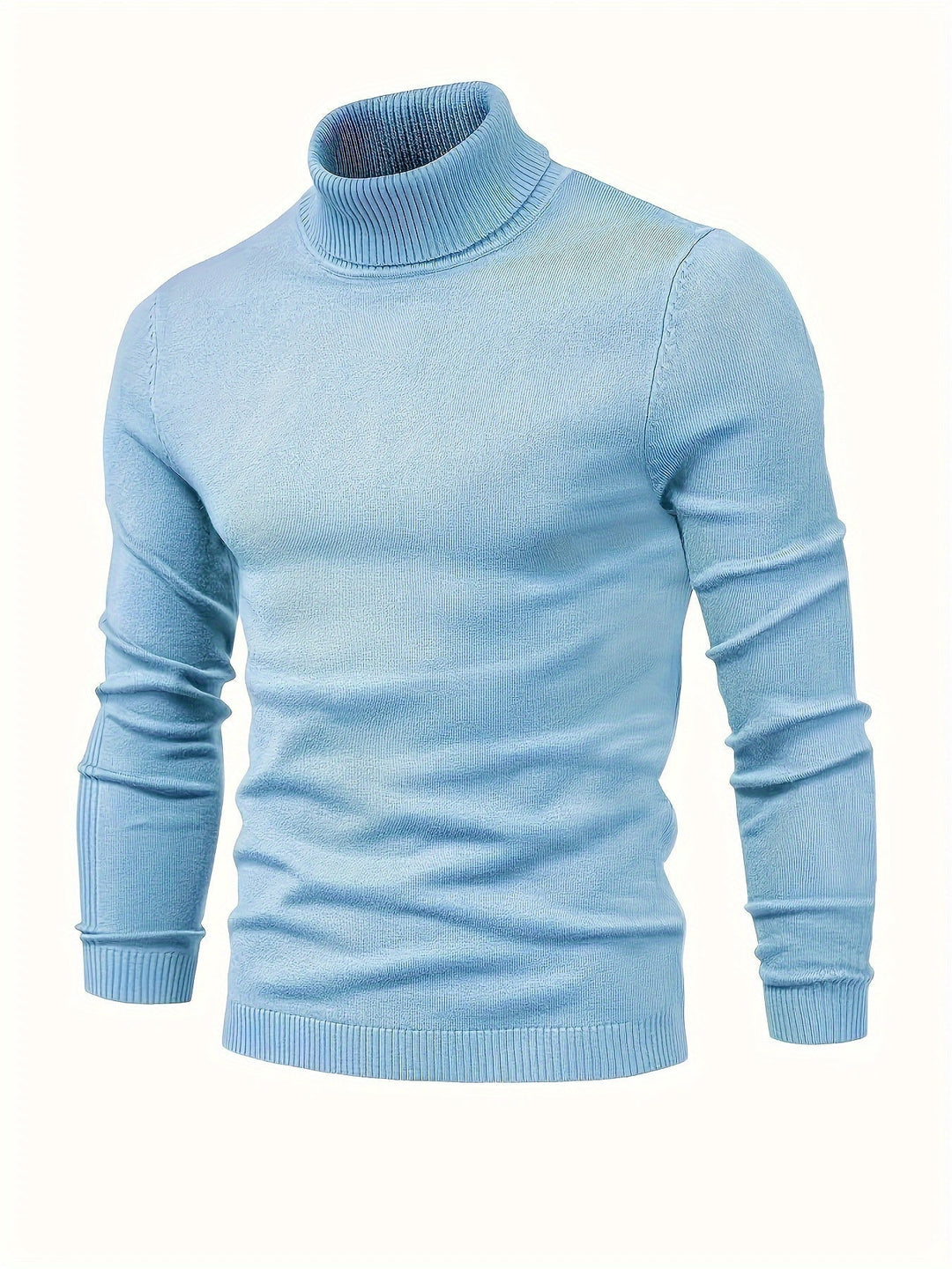 Pull col roulé homme noir, vêtement polyvalent pour tenue hivernale. Chic et confortable pour le bureau ou occasion casual.