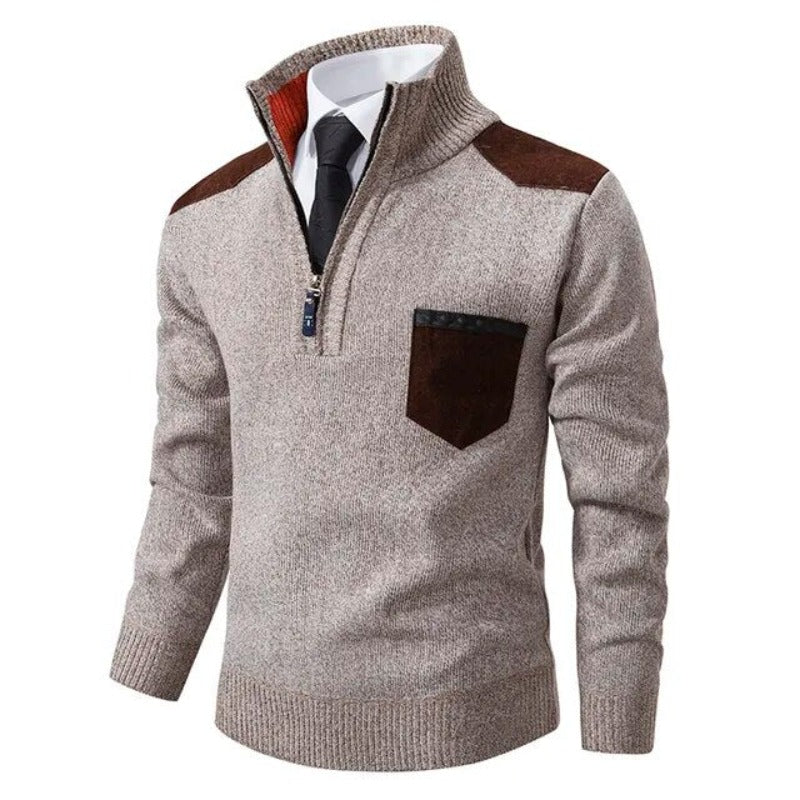 Pull en coton doux pour hommes, manches longues, coupe moderne, couleur élégante, idéal pour les looks décontractés.