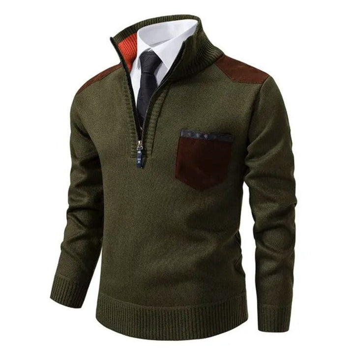 Pull en coton doux pour hommes, manches longues, coupe moderne, couleur élégante, idéal pour les looks décontractés.