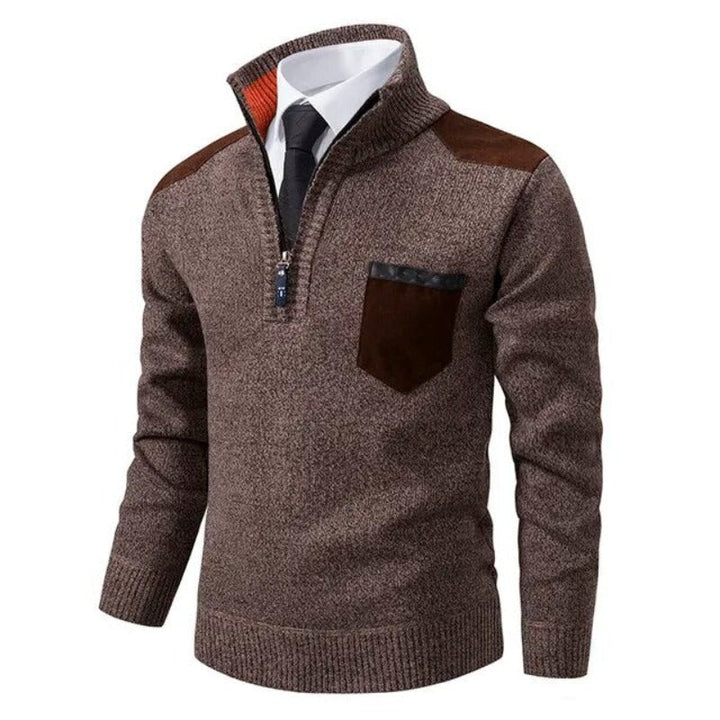 Pull en coton doux pour hommes, manches longues, coupe moderne, couleur élégante, idéal pour les looks décontractés.