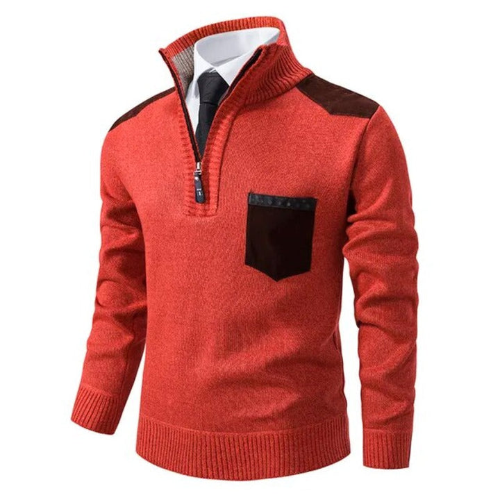 Pull en coton doux pour hommes, manches longues, coupe moderne, couleur élégante, idéal pour les looks décontractés.