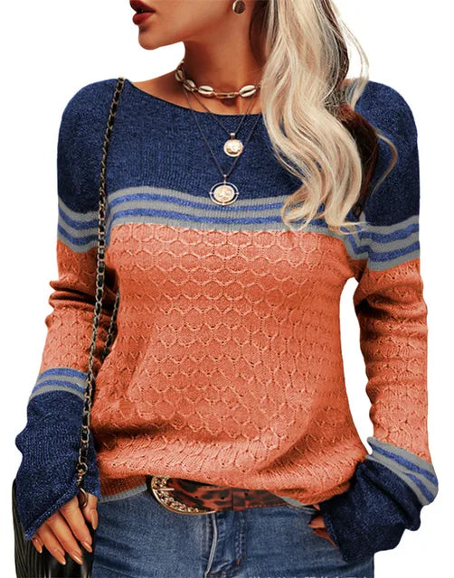 Pull femme style chic, confortable et chaud, idéal pour vos tenues d'hiver. (Élégance, douillet)