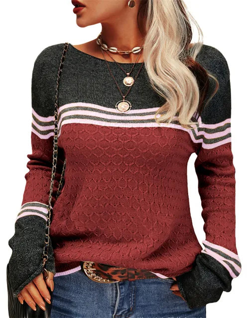 Pull femme hivernal, chic et chaud pour un look quotidien raffiné. (Polyvalent, confortable)