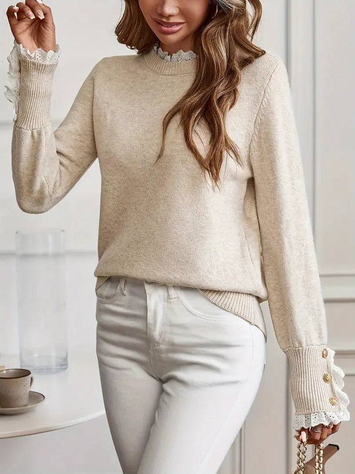 Pull femme col rond, maille fine.  Elégant et confortable.  Coupe flatteuse.