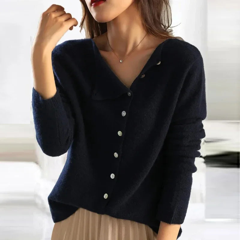Chandail femme automne en maille élégante, pull chaud et polyvalent pour un confort maximal et un style chic.